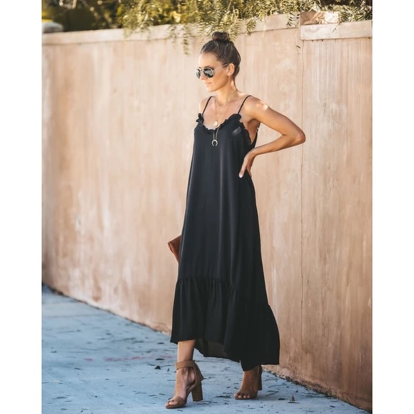 Vici Dresses & Skirts - Vici Wishlist Black Young Love Maxi Dress - Small